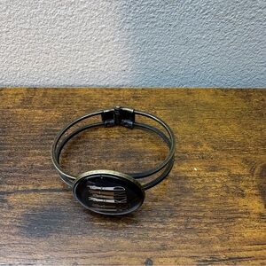 Plunder Design "Be Kind" Bronze Cuff Bracelet - American Sign Language ASL Unity